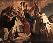 乔瓦尼 巴蒂斯塔 提埃波罗 : The Madonna of Mount Carmel detail